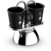 Set de cafetera moka Bialetti Mini Express Induction 7310, 2 tazas con 2 vasos