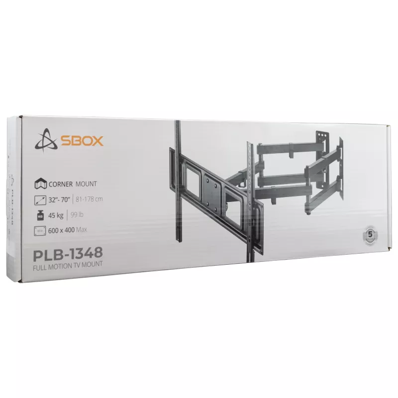 Soporte de pared para TV SBOX PLB-1348-2 para televisores de 37–63