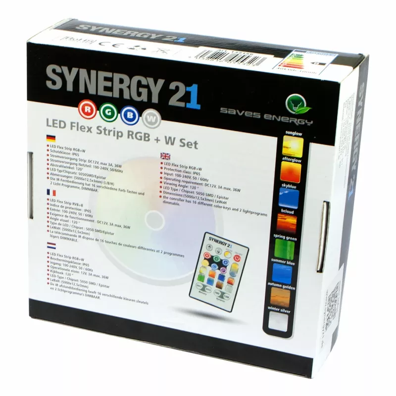 Synergy 21 LED Flex Strip 5050 - 30 RGB-W DC12V set completo V2