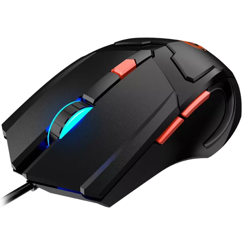 CANYON Ratón Vigil GM-2 RGB 6 botones con cable Negro