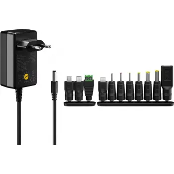 Fuente de alimentación Goobay 74436 negra