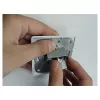 Delock 90757 acoplador de módulo Keystone RJ45 hembra a RJ45 hembra, Cat.6A, apantallado, con pestillo metálico y clip