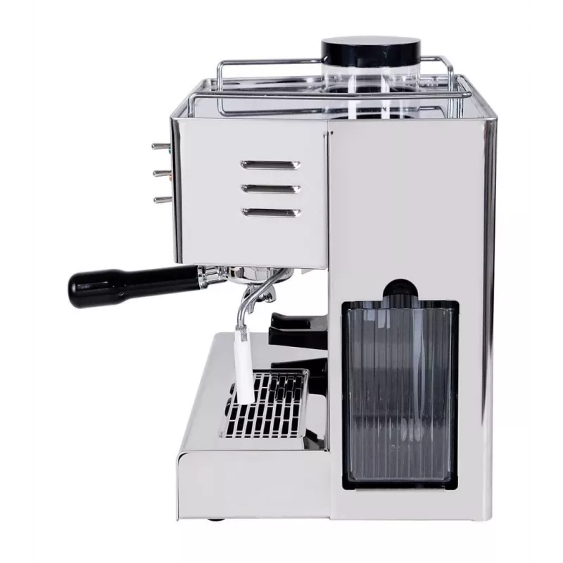 Quick Mill Pegaso, cafetera espresso, café en grano, molinillo integrado, 1200 W, acero inoxidable