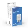 Toma de corriente inteligente SAVIO AS-01 16A Wi-Fi 2,4 GHz, conector tipo E/F, 220–240 V, 3680 W, blanca