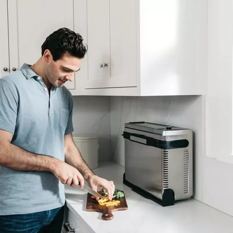 Ninja SP101 Individual 10 L de pie 2400 W freidora de aire negro, acero inoxidable