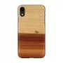 Funda para móvil man and wood para iPhone XR — negra, carcasa blanda protectora