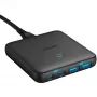 Anker 543 PowerPort Atom III cargador 65W delgado 4 puertos GaN 1 x USB-C 45W 1 x USB-C 20W 2 x USB-A