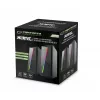 Esperanza EGS106 Rainbow Nortec altavoces 2.0, 6 W (2x3 W), alimentados por USB, minijack de 3,5 mm, LED RGB, negros