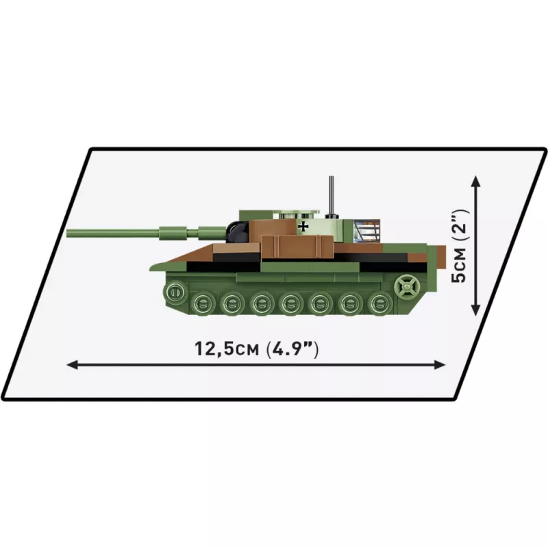 Set de construcción Cobi modelo de tanque Leopard I — 147 piezas, a partir de 6 años, marrón/verde