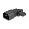 Fuente de alimentación DeLOCK 80473 C14 a C7 2,5A 90° negro