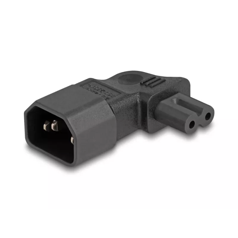 Fuente de alimentación DeLOCK 80473 C14 a C7 2,5A 90° negro