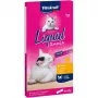 Snacks húmedos en pasta para gatos Vitakraft Liquid Snack 6×15 g — pollo y cerdo, para gatos adultos, sin azúcar ni soja