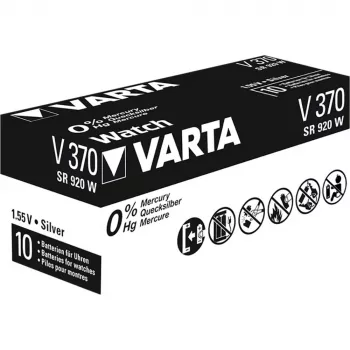 Varta V370 pila de botón de óxido de plata