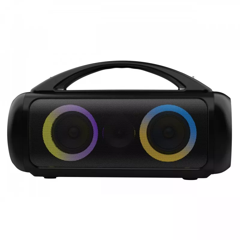 Altavoz portátil MEDIA-TECH MT3184 — Bluetooth 5.3, 60W RMS, IPX5, batería de Li-Ion 16h, puerto de carga USB-C, MicroSD, TWS, micrófono, mando a distancia