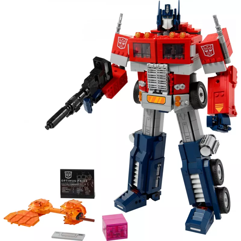LEGO® 10302 Icons Optimus Prime, set de modelo robot de Transformers
