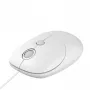 Ratón óptico con cable iBOX i011 Seagull, blanco