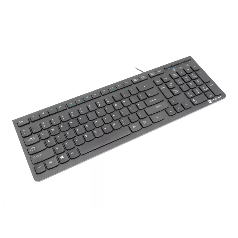 Natec Discus 2 - teclado - QWERTY - US - negro - teclado - inglés de EE. UU. - negro
