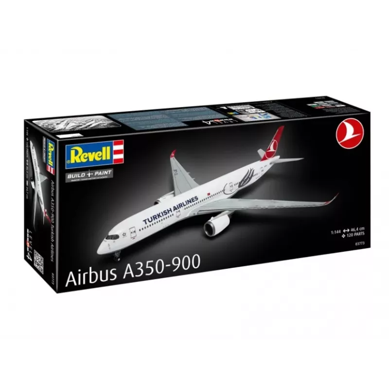 Avión de plástico a escala REVELL Airbus A350-900 Turkish Airlines Escala 1/144