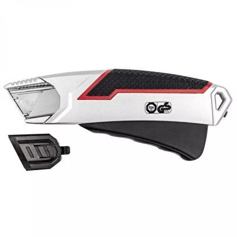 Cúter Wedo 78 837 Negro Rojo Plata Hoja recambiable 60 mm Ancho 166 mm Largo