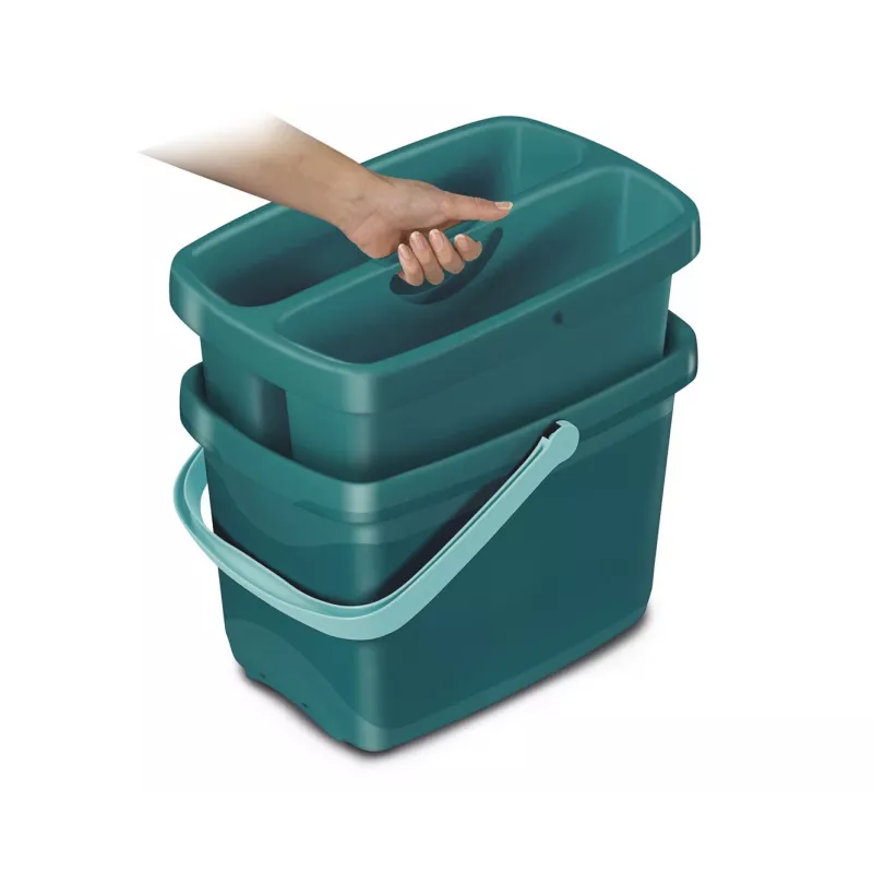 Cubo Leifheit Combi Box 1052001 con prensa integrada y asa ergonómica