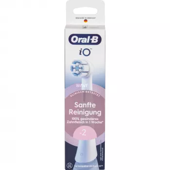Cabezales de cepillo para cepillos de dientes eléctricos Oral-B iO Gentle Cleaning blanco, pack de 2