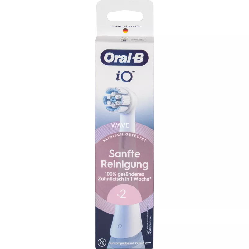 Cabezales de cepillo para cepillos de dientes eléctricos Oral-B iO Gentle Cleaning blanco, pack de 2