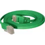Tecline 778003G Cable de conexión plano Cat6 U/UTP, 0,25 m, verde