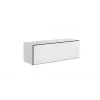 Armario de almacenamiento cerrado Cama ROCO RO1 112/37/39 blanco/negro/blanco