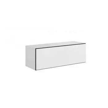 Armario de almacenamiento cerrado Cama ROCO RO1 112/37/39 blanco/negro/blanco