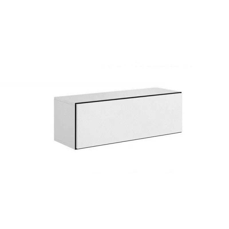 Armario de almacenamiento cerrado Cama ROCO RO1 112/37/39 blanco/negro/blanco