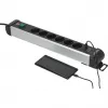Regleta de enchufes Brennenstuhl 1391030611 3 m 6 tomas AC para interior negro plata