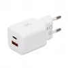 Cargador USB IBOX ILUC42W 42W (máx. 33W), 1×USB-C PD3.0, 1×USB-A QC3.0, 100–240V, blanco