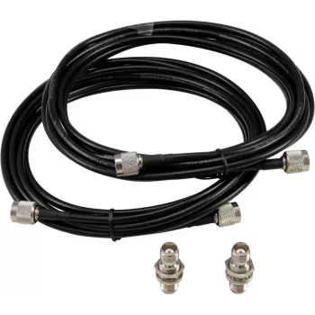 Cable de antena coaxial Omnitronic TNC-Set 5 m, conector macho TNC – conector macho TNC, longitud 5 m