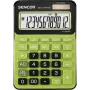 Calculadora de sobremesa SENCOR SEC 372GN LCD de 12 dígitos, operaciones básicas, alimentación solar y por pilas