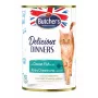 Butcher's Delicious Dinners comida húmeda para gatos con trozos de pescado oceánico en gelatina, 400 g