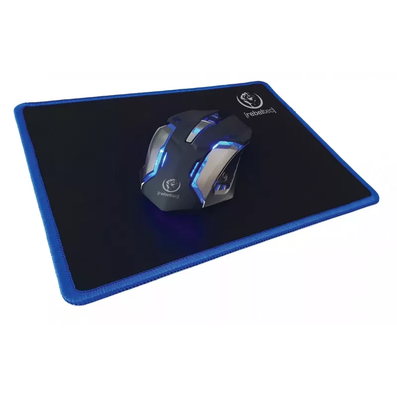 Teclado y ratón Rebeltec SHERMAN Gaming USB QZERTY Inglés Negro