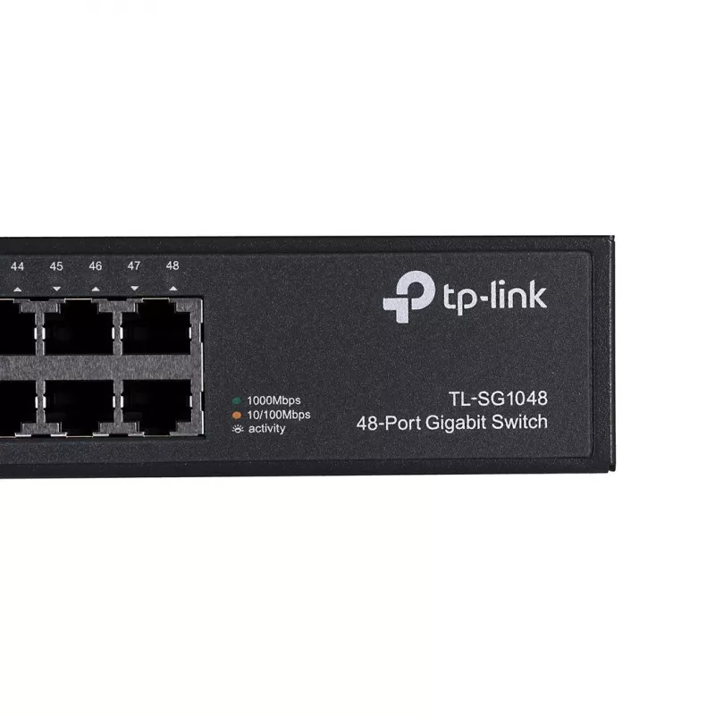 TP-Link TL-SG1048 no gestionado Gigabit Ethernet (10/100/1000) 1U negro