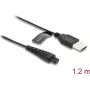 Cable de carga USB DELOCK 5 V para maquinilla eléctrica, compatible con Remington HC4250, MB4200, MB6850, XR1330 Serie