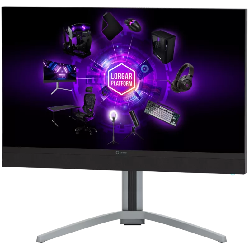 LORGAR 27MP1, Monitor gaming UHD MiniLED Pro, 27'' (3840*2160) Pantalla plana Fast-IPS, negro/gris lechoso