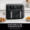 Ninja AF400EU freidora de aire doble 9,5 L independiente 2470 W freidora de aire negro