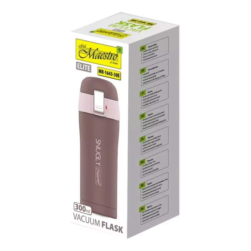 Taza térmica MAESTRO 'SNUGLY' 300 ml marrón