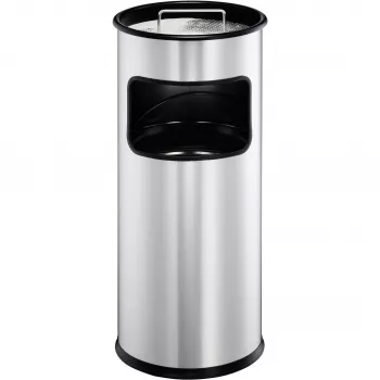 Papelera Durable 333023 17 L redonda metal plata