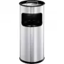 Papelera Durable 333023 17 L redonda metal plata