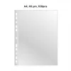 AD Class funda perforada cristal transparente A4 40 micras, bolsa de 100 uds.