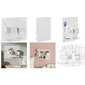 LogiLink organizador para panel perforado / soporte combinado de pared (PB0105)