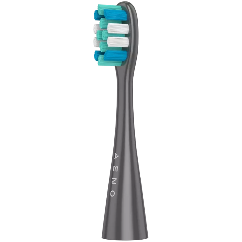 Cepillo de dientes eléctrico, Gris, 3 cabezales de cepillo, 1400mAh, funciones: suave, limpieza, masaje, blanco, barrido
