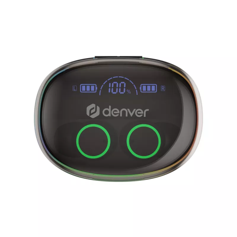 Denver TWE-55B Auriculares True Wireless Bluetooth, negro