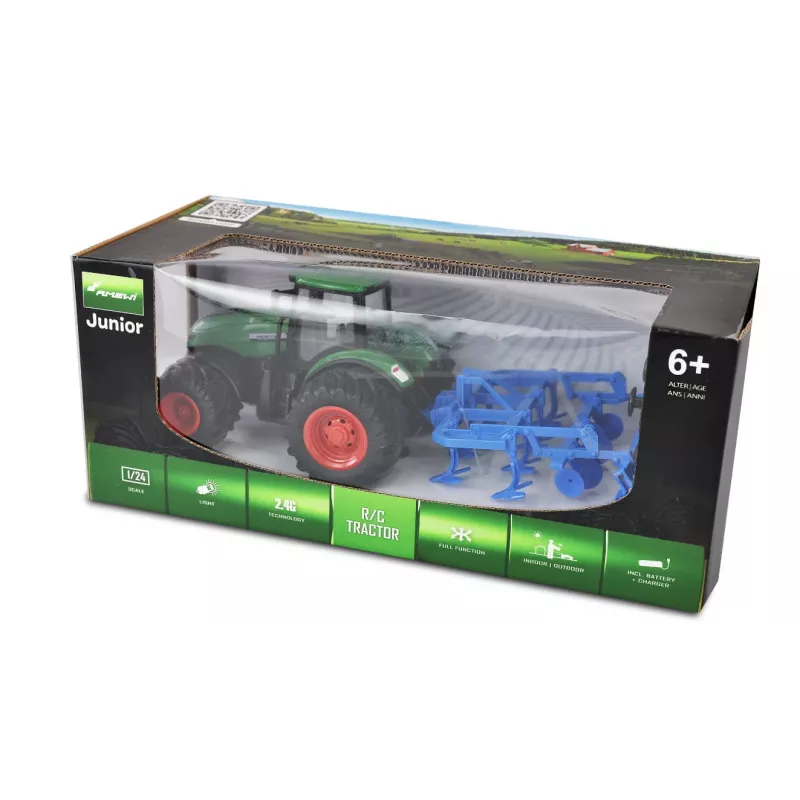 Tractor Amewi 22640 motor eléctrico 1:24 para niños a partir de 6 años
