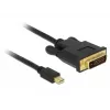 Adaptador de cable de vídeo DeLOCK 83988 Mini DisplayPort a DVI-D 1m