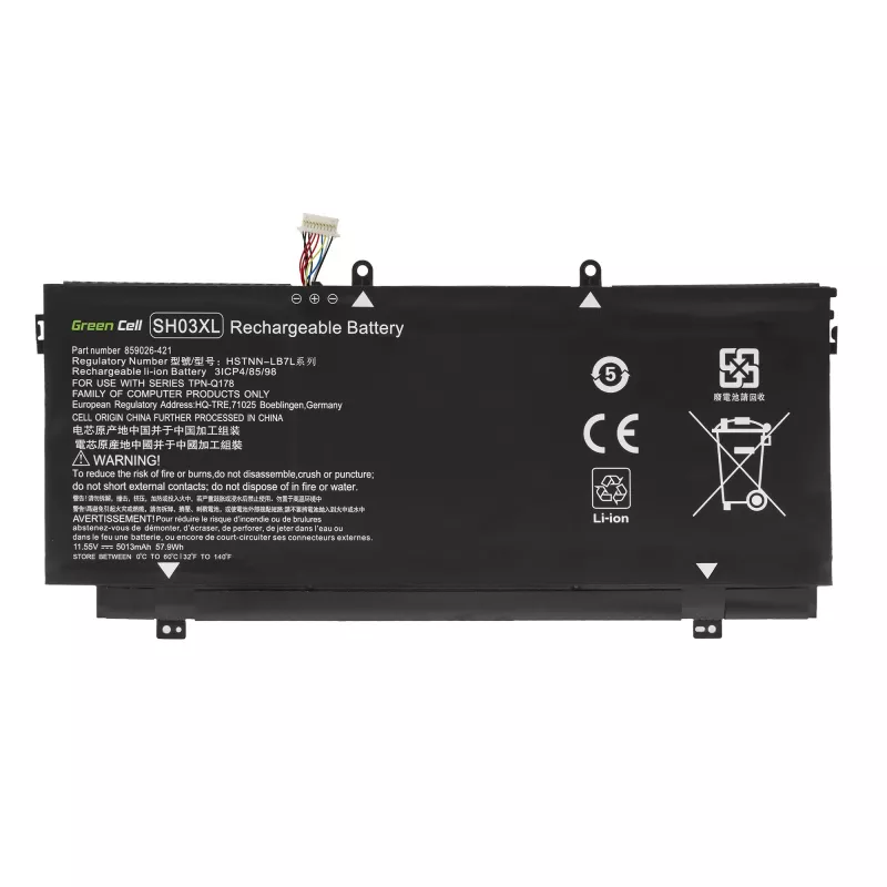 Batería Green Cell HP147 Spectre x360 13-AC 13-W 13-W050NW 13-W071NW